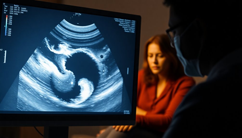 absence of gestational sac