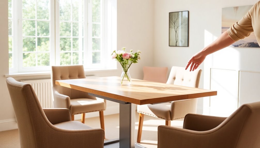 adjustable dining table convenience