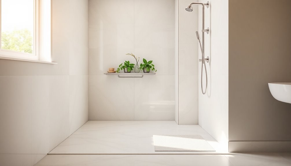 barrier free curbless showers