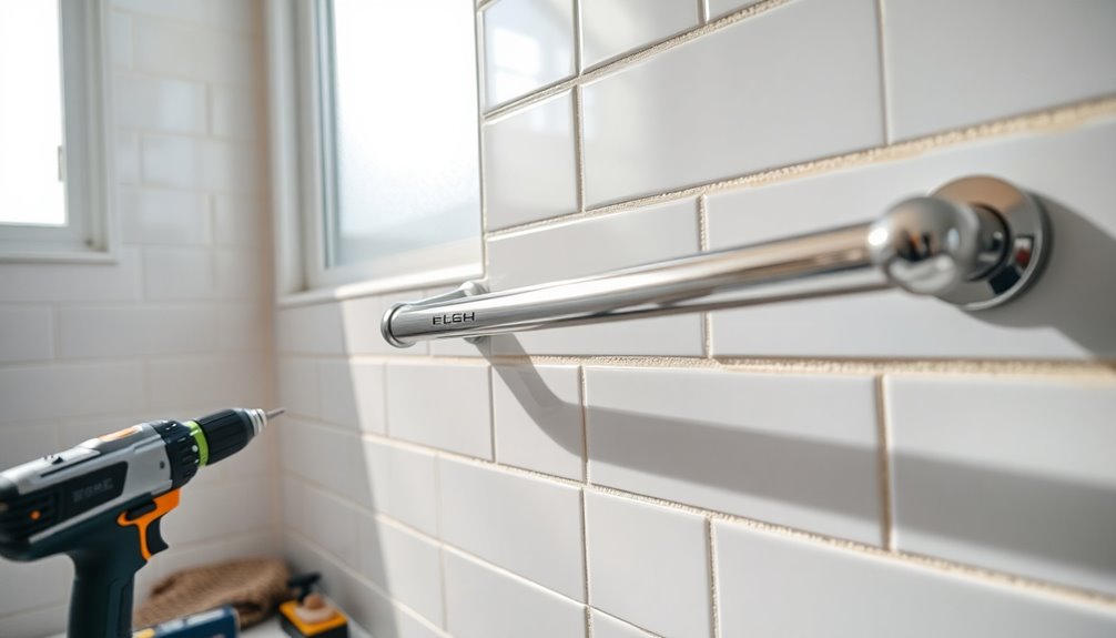 bathroom grab bar installation