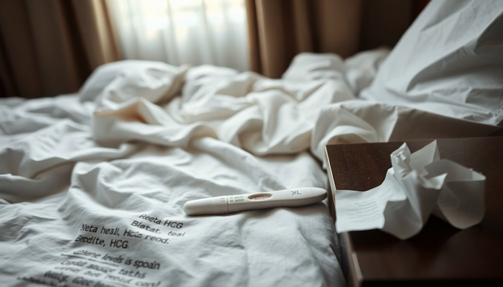 beta hcg levels during menstruation