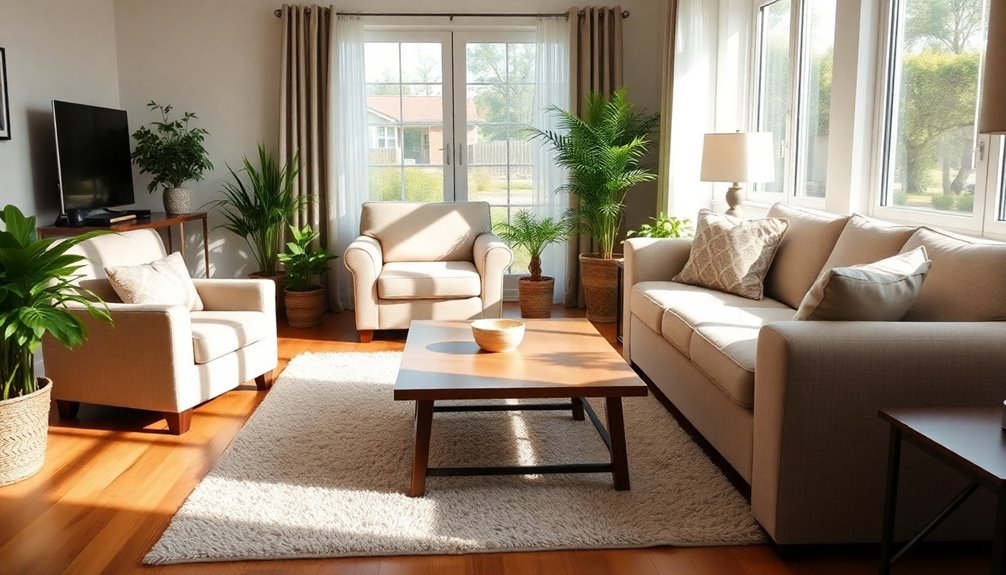 clear pathways through furniture