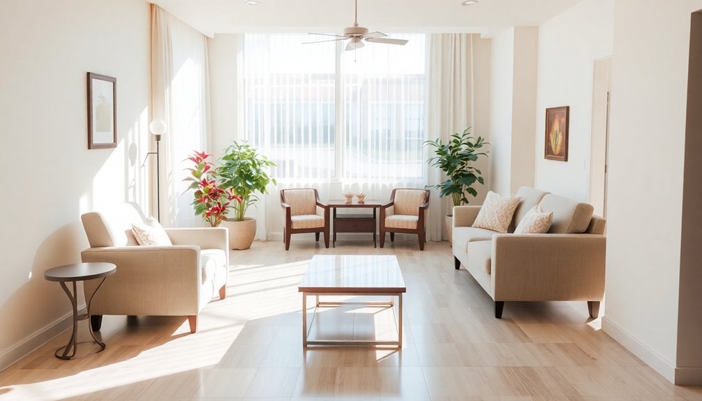 clear pathways through furniture