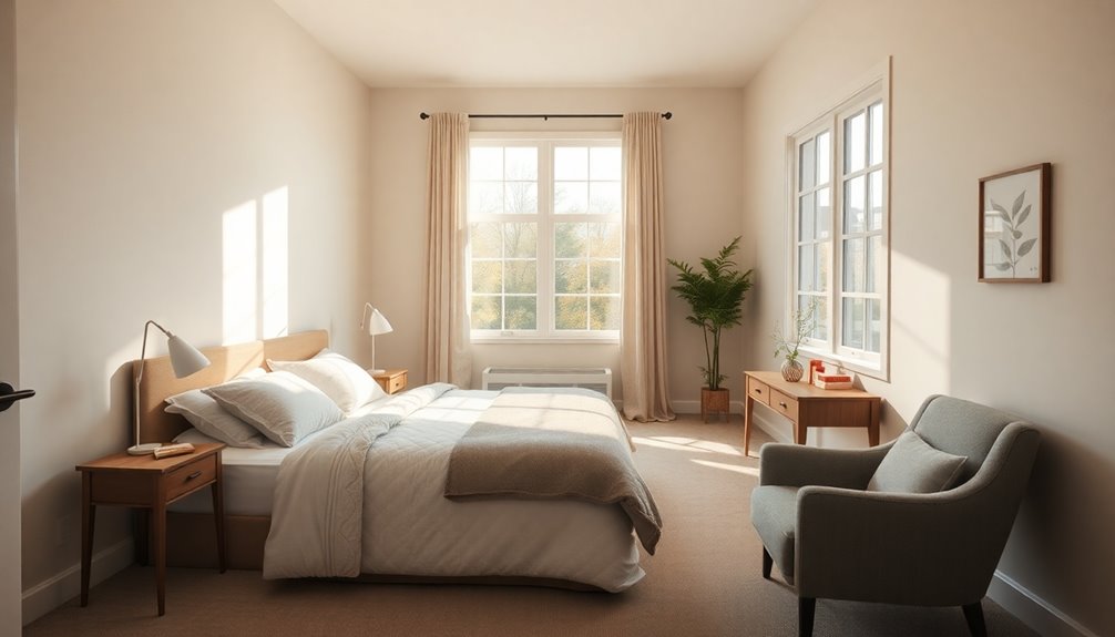 comfortable and accessible bedroom