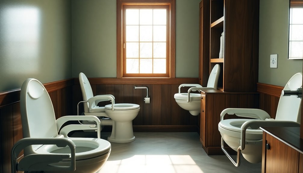 comfortable and safe commodes