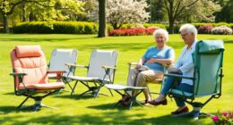 comfortable portable chairs elderly