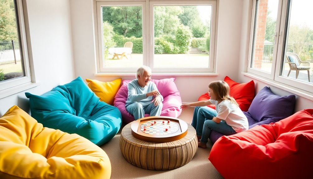 comfortable seating options available