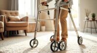 comfortable walkers for carpets