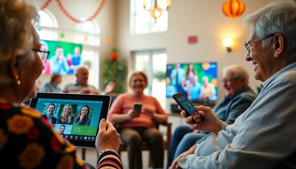 connecting through social media