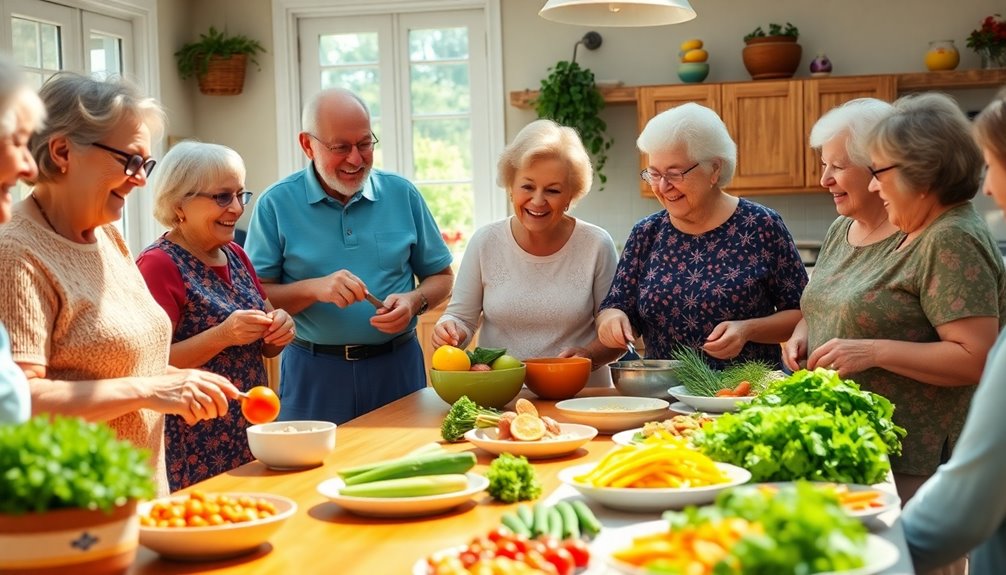 cooking and sharing experiences