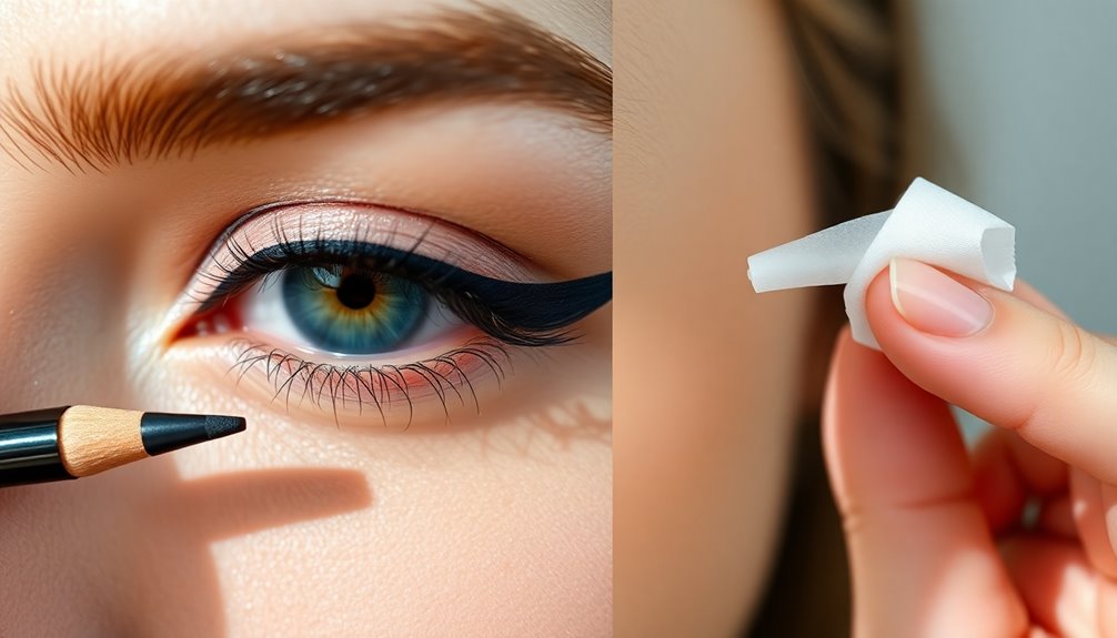 correcting eyeliner mistakes