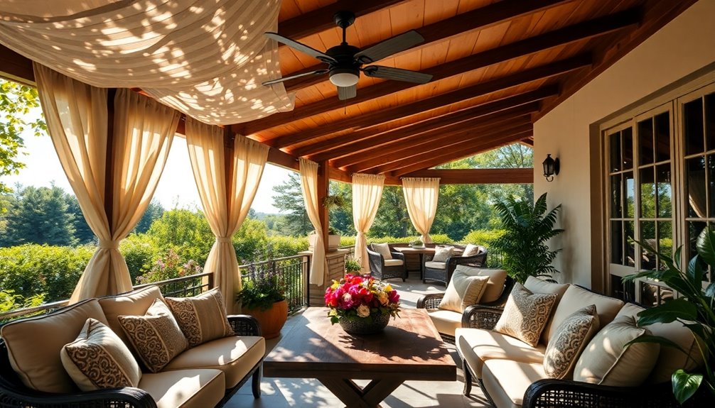 cozy outdoor living space