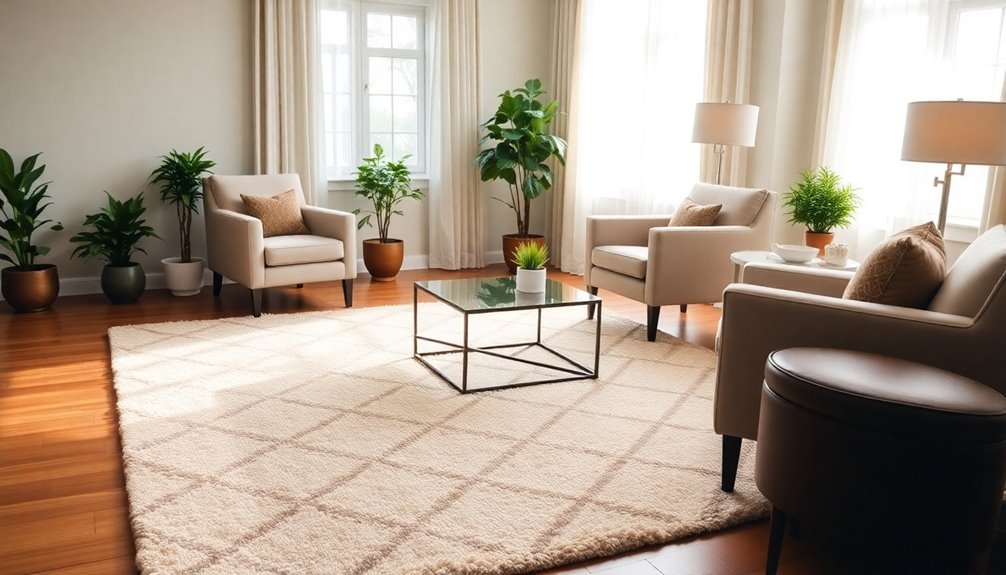define areas using rugs