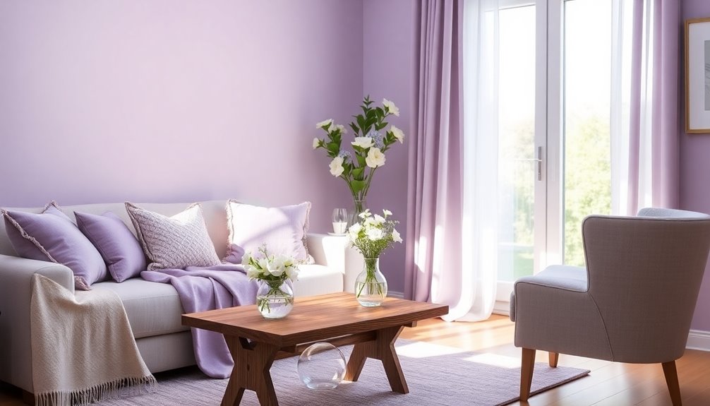 delicate purple floral hue