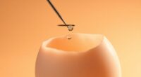 egg cracking needle surprise