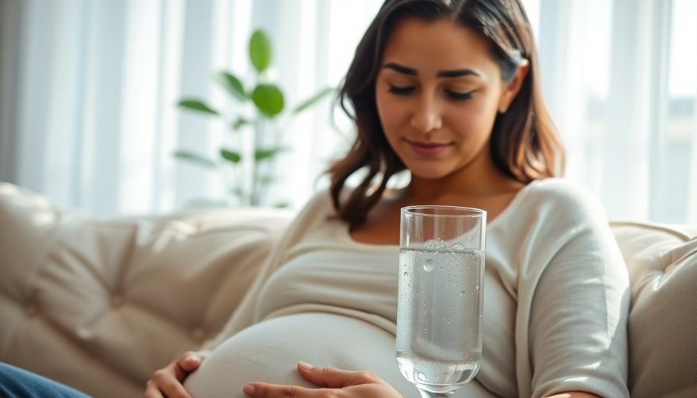 hydration enhances pregnancy comfort
