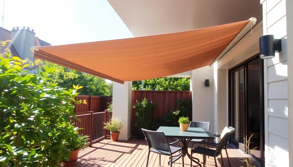 install a retractable awning