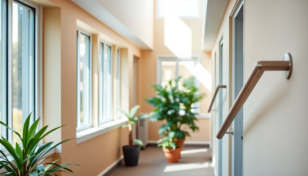 install secure noticeable handrails