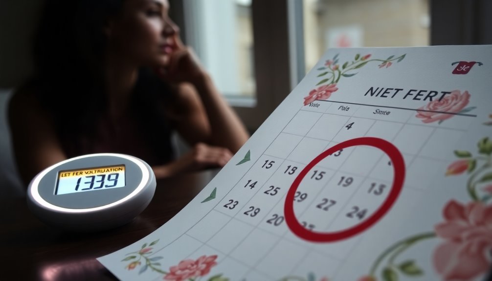late menstruation and ovulation