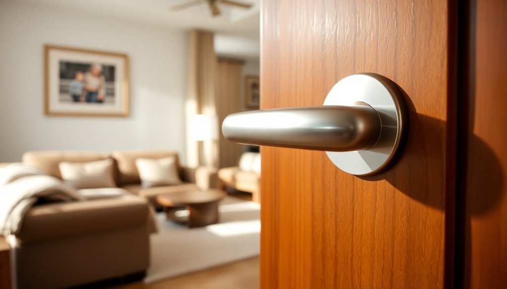 lever style door handle upgrade