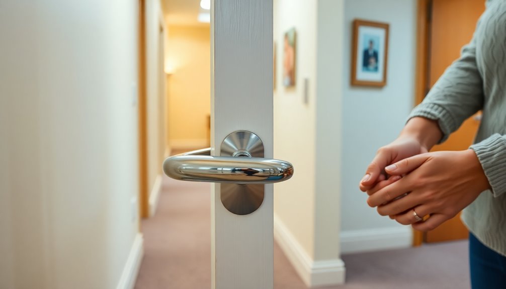 lever style door handle upgrade