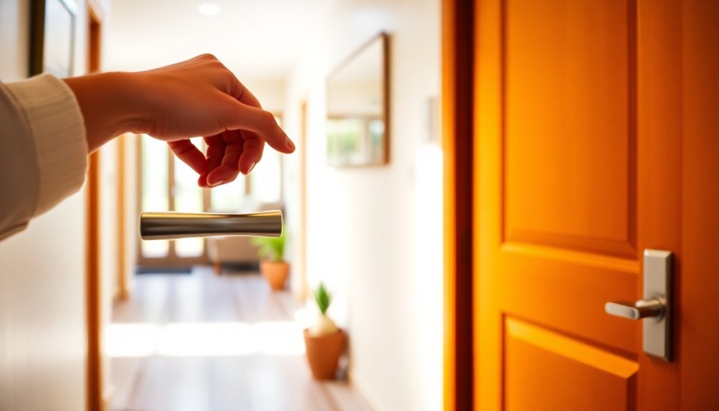 lever style door handle upgrade