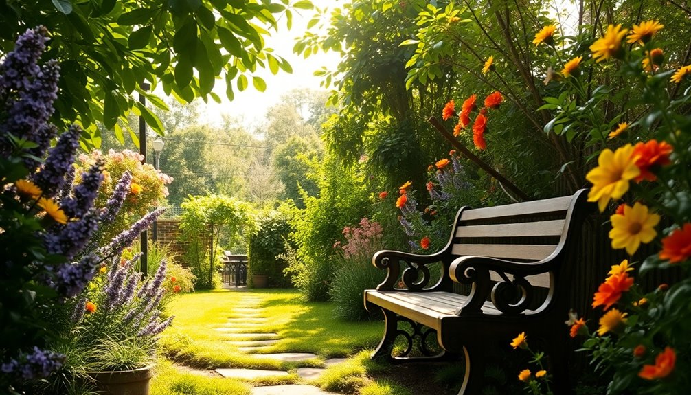 lush gardens promote tranquility