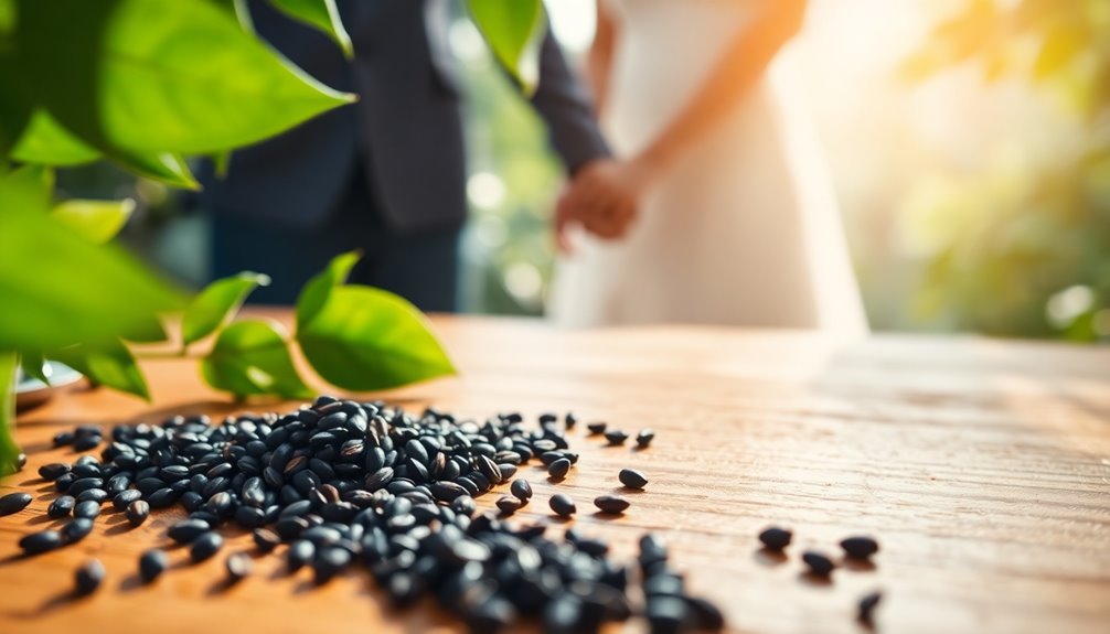 male fertility and black seed