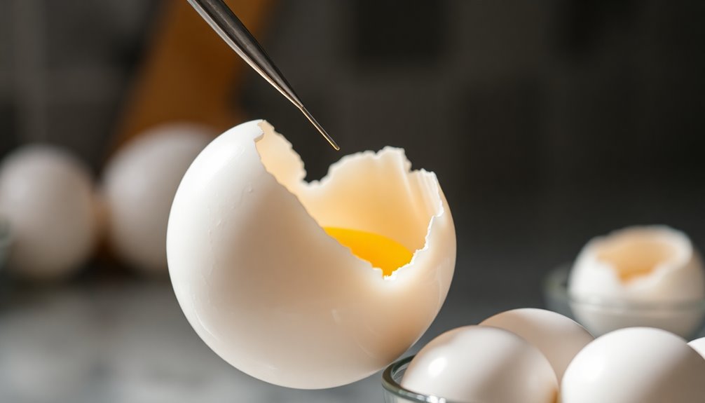 perfect hard boiled egg peeling