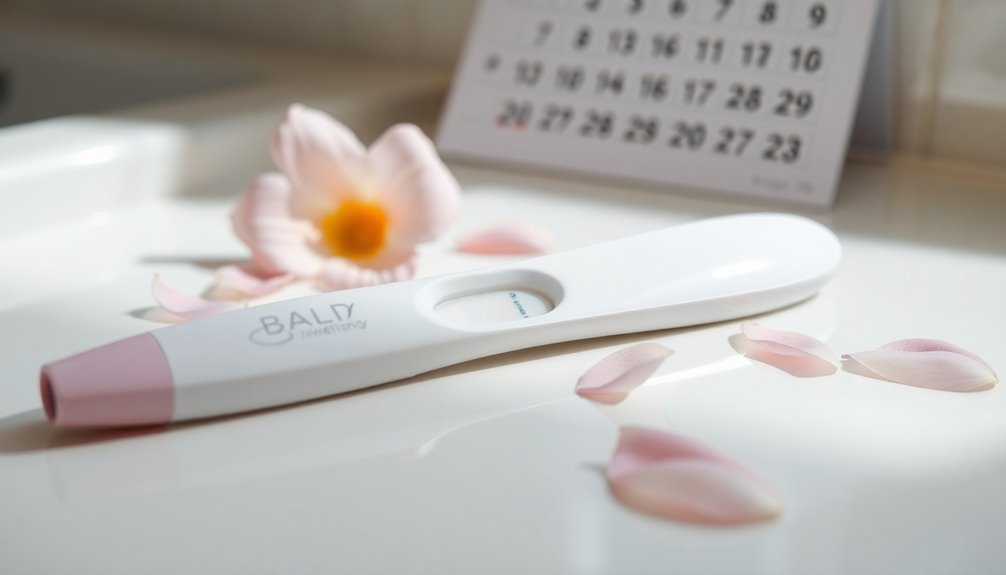 positive test during menstruation