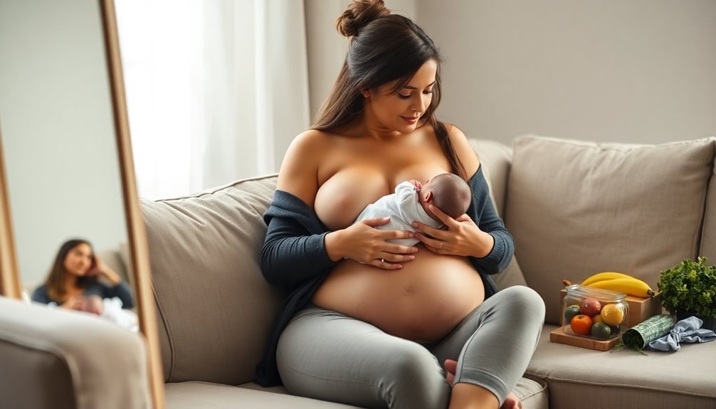 post cesarean body changes