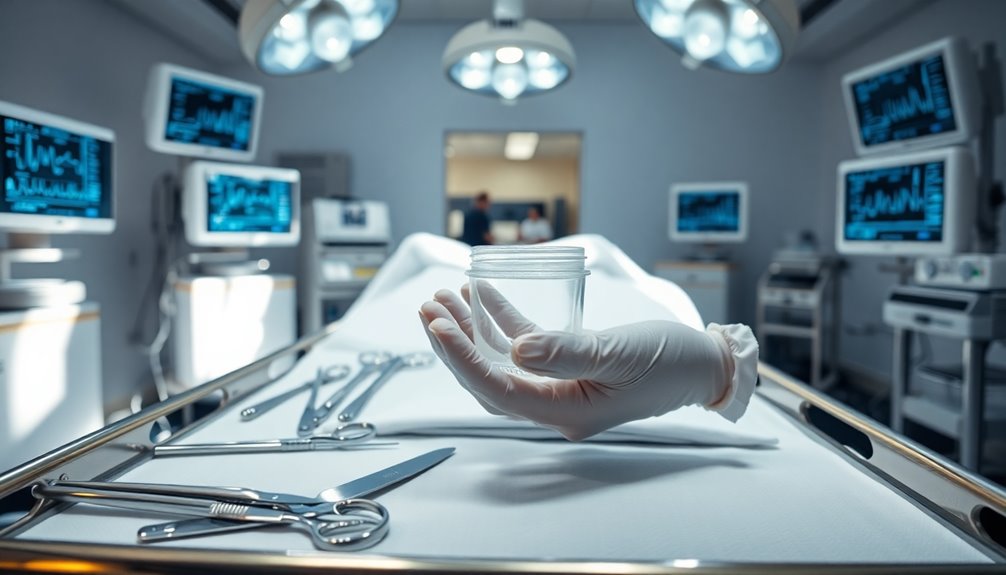 preparing for surgical procedure