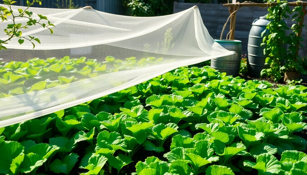 protective nets for cover crops