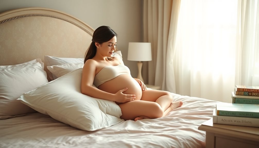 recommended sleeping positions mothers