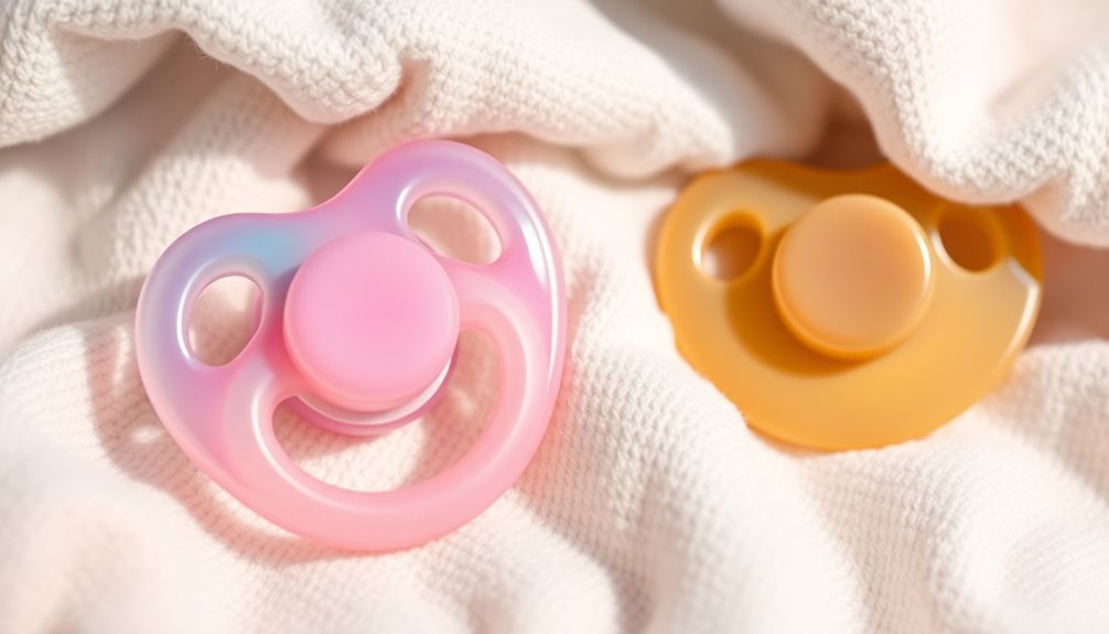 silicone vs rubber pacifiers