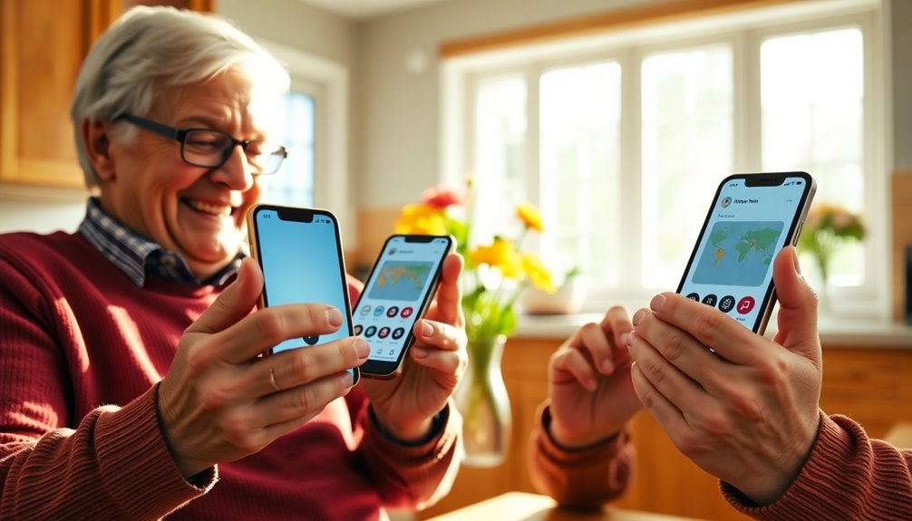 smartphones for senior ease
