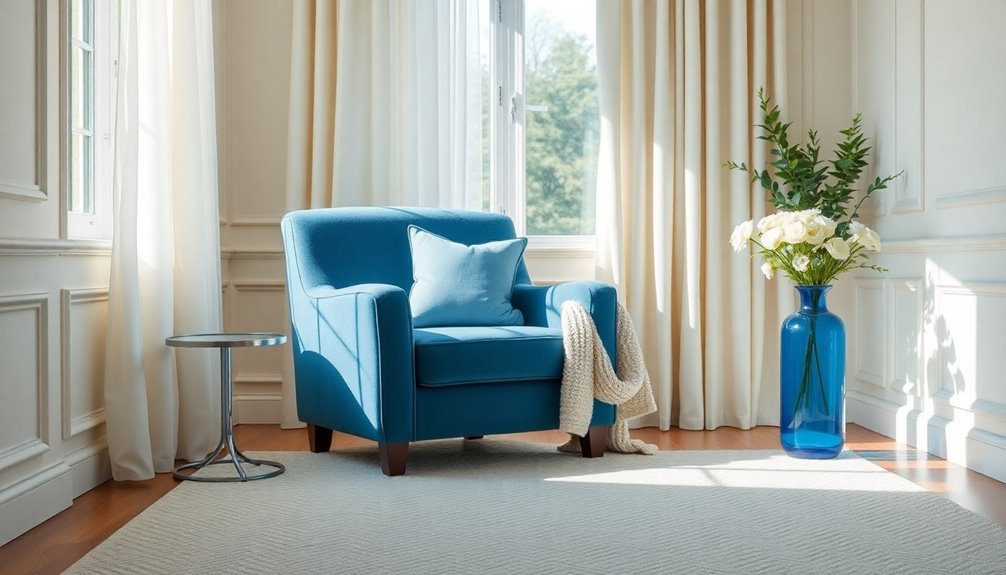 soft blue cream colors