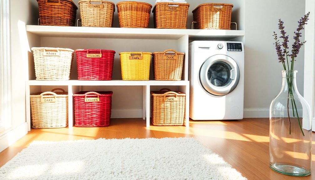 streamline laundry with baskets