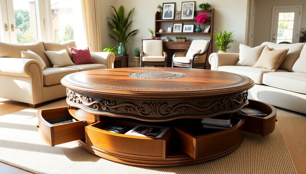 stylish tables with storage