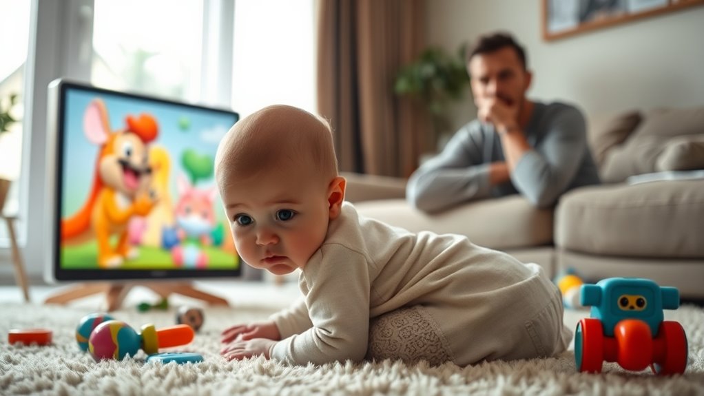 television impacts baby language