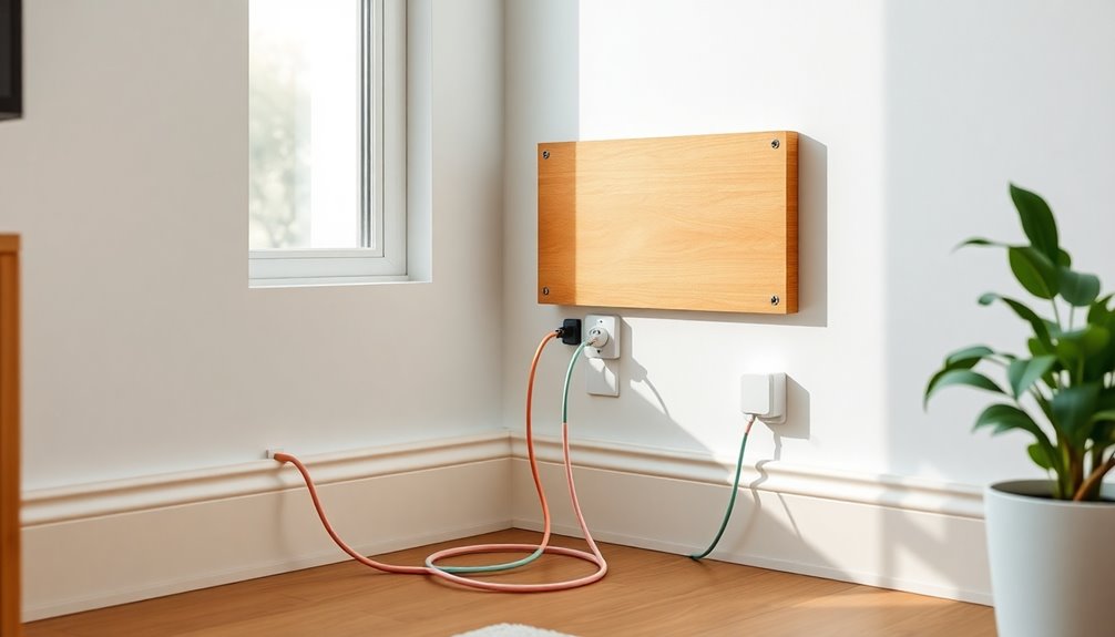tidy up electrical cords