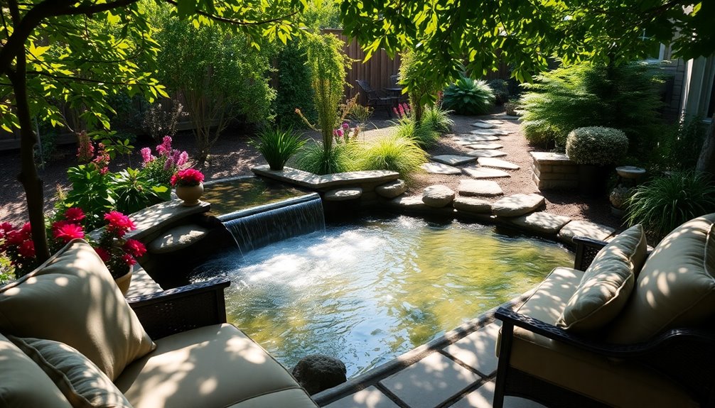 tranquil water feature design