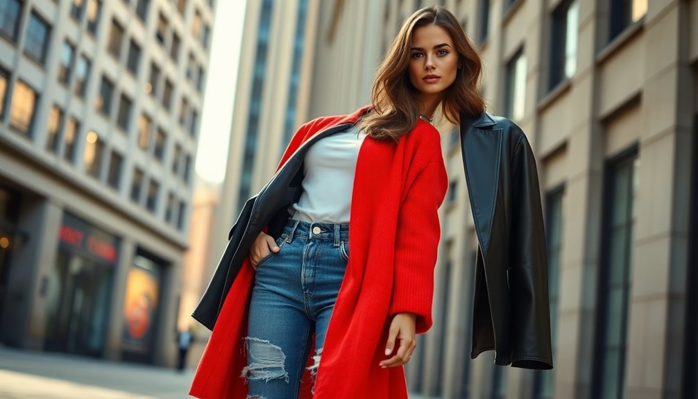 unexpected layers of outerwear