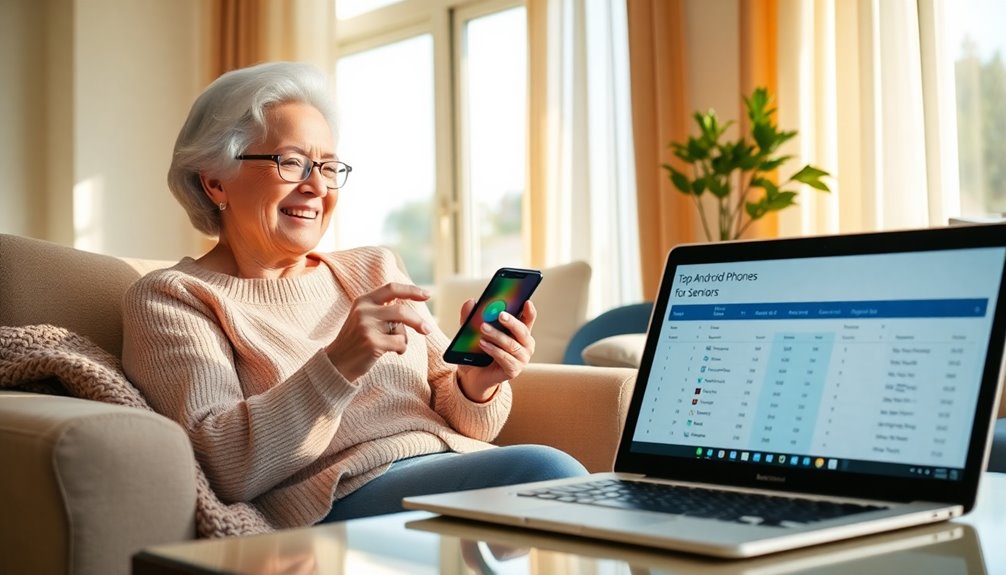 user friendly android phones seniors