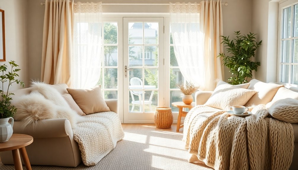 warm and inviting fabrics