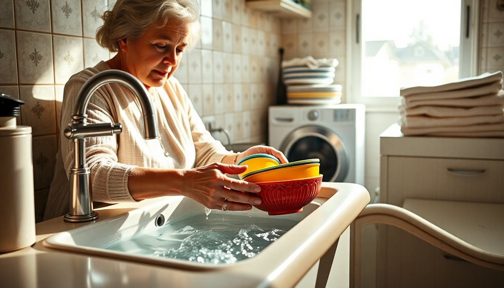 wash with cold water