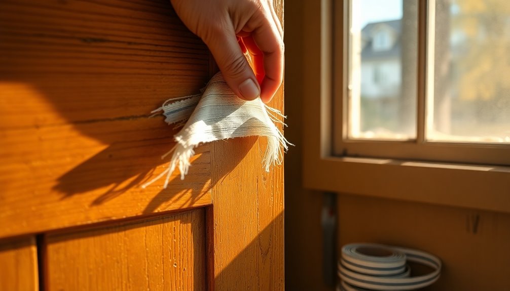 weather stripping maintenance task