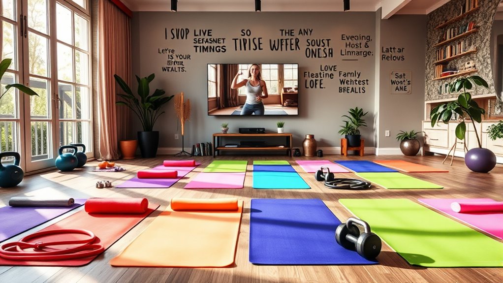 at home workout options available