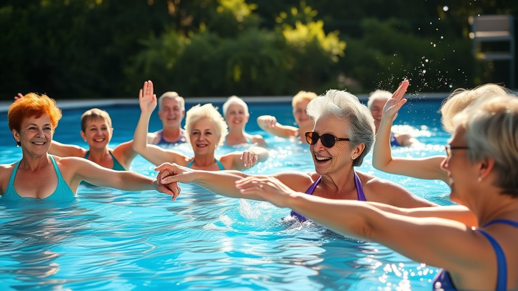 begin water aerobics classes
