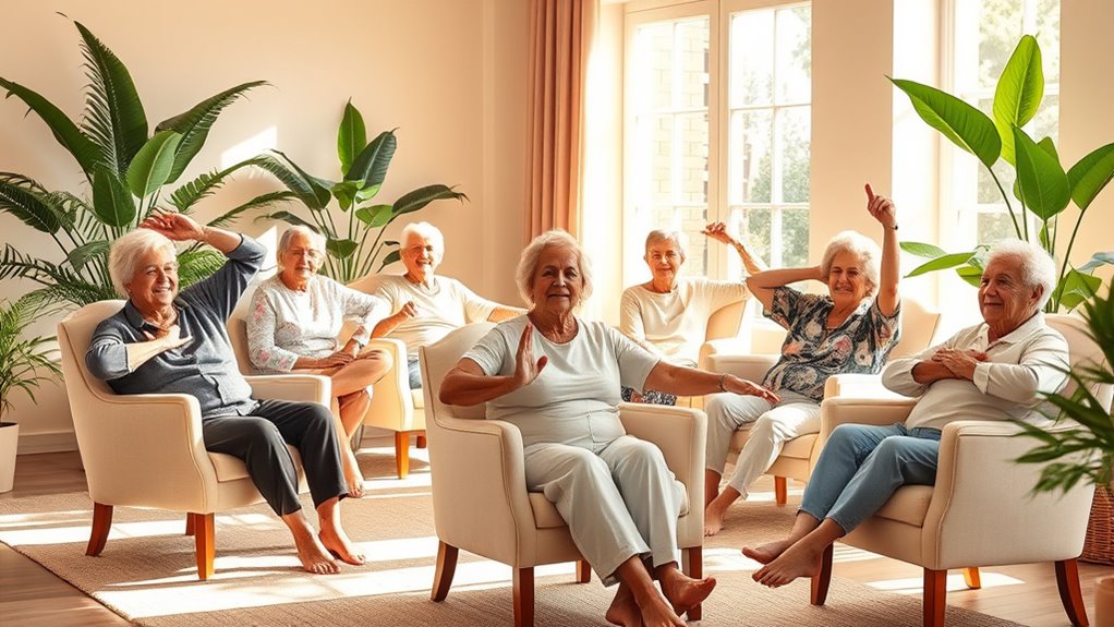 chair yoga improves senior wellness